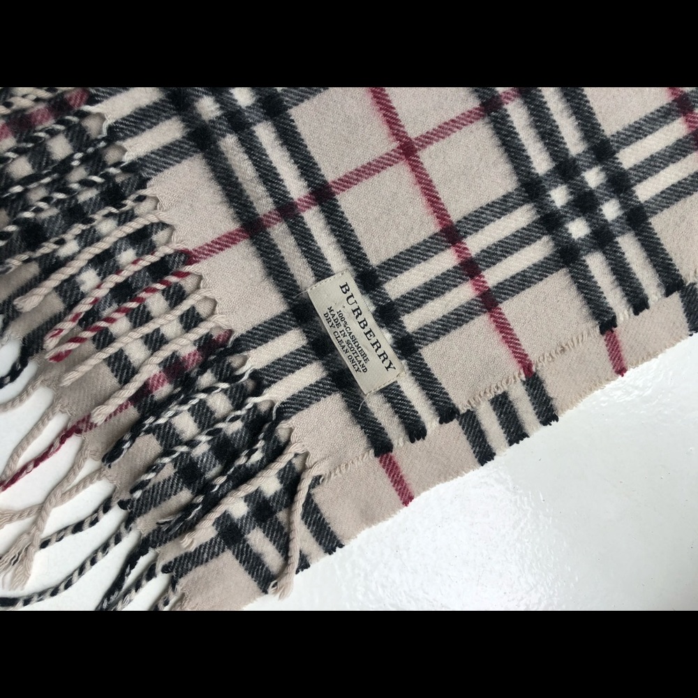 Burberry monogrammed womens cashmere scarf